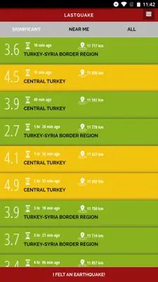 LastQuake android App screenshot 0